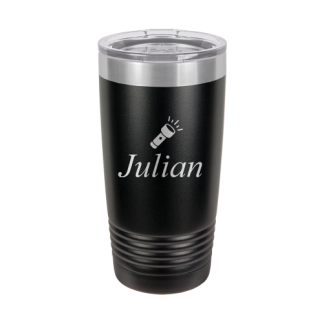 Personalized Polar Camel 20 oz Black Tumbler